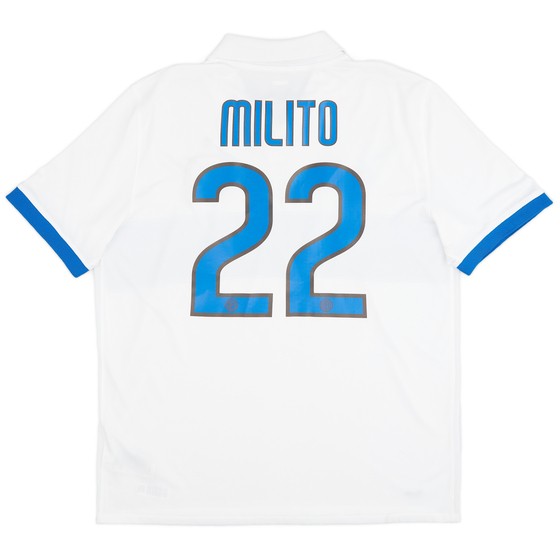 2009-10 Inter Milan Away Shirt Milito #22 - 9/10 - (XL)