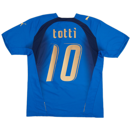 2006 Italy Home Shirt Totti #10 - 5/10 - (M)