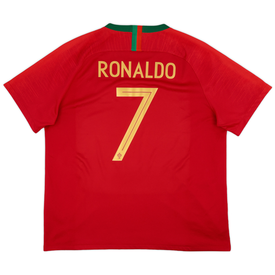 2018-19 Portugal Home Shirt Ronaldo #7 - 9/10 - (XXL)