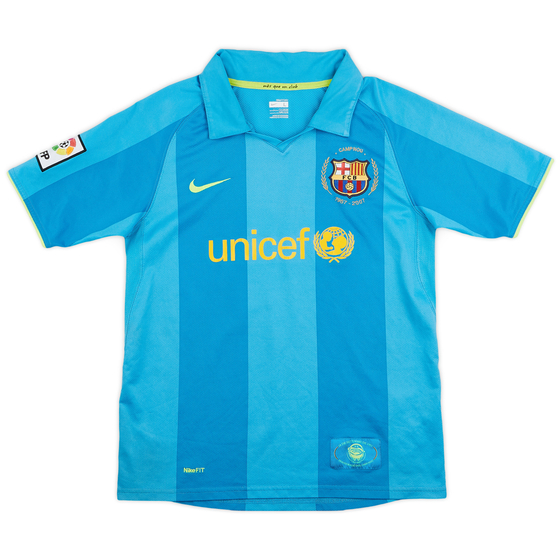 2007-09 Barcelona Away Shirt - 7/10 - (L.Boys)