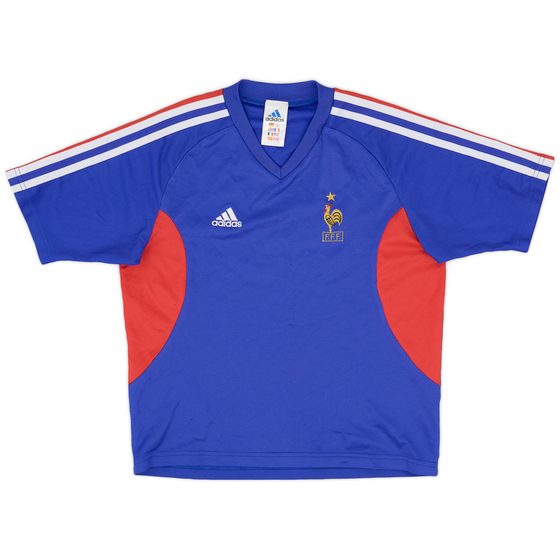 2002-04 France Home Shirt - 8/10 - (XS.Boys)