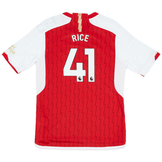 2023-24 Arsenal Home Shirt Rice #41 (KIDS)