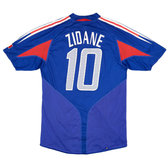 2004-06 France Home Shirt Zidane #10 - 7/10 - (M)