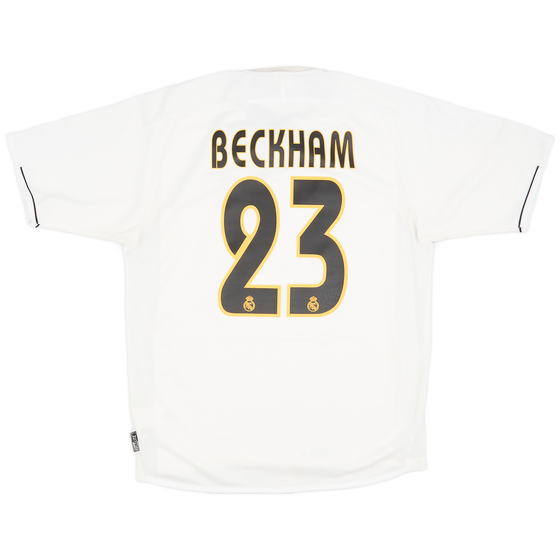 2003-04 Real Madrid Home Shirt Beckham #23 - 8/10 - (S)