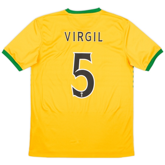 2013-14 Celtic Away Shirt Virgil #5 - 8/10 - (M)