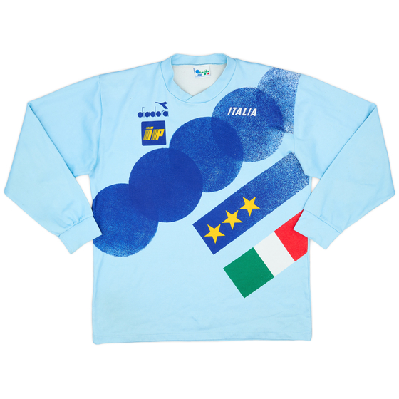 1992-94 Italy Diadora Training L/S Shirt - 6/10 - (L)