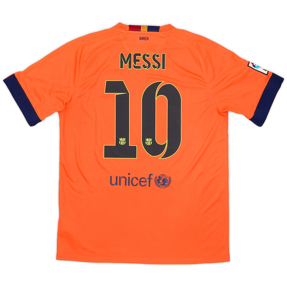 2014-15 Barcelona Away Shirt Messi #10 - 9/10 - (L)