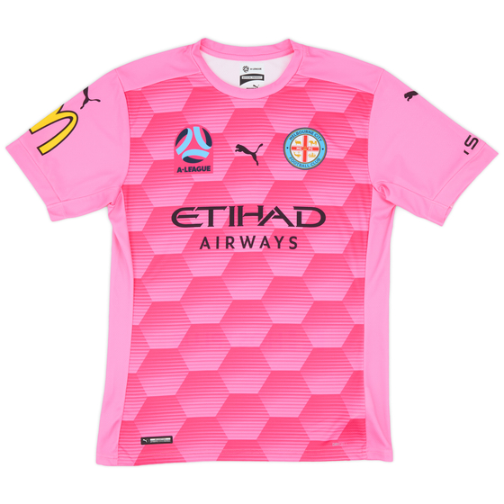 2021-22 Melbourne City Match Issue GK S/S Shirt # - 5/10 - (L)