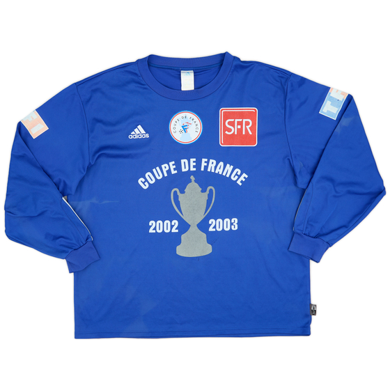 2002-03 Coupe de France L/S Shirt #6 - 6/10 - (XL)