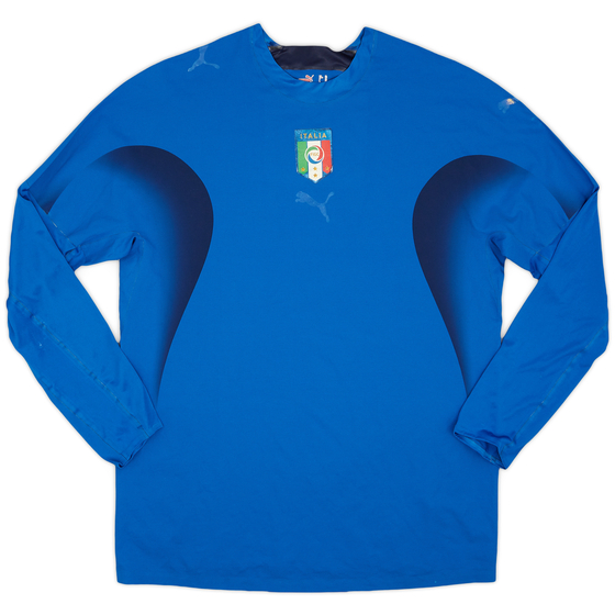 2006 Italy Player Issue Home L/S Shirt - 4/10 - (XL)