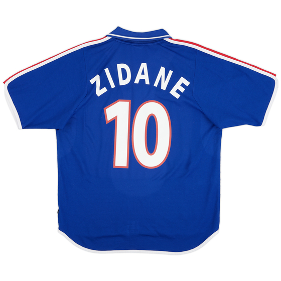 2000-02 France Home Shirt Zidane #10 - 5/10 - (XL)