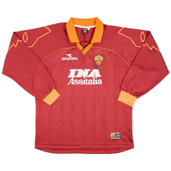 1999-00 Roma Home L/S Shirt - 6/10 - (XXL)
