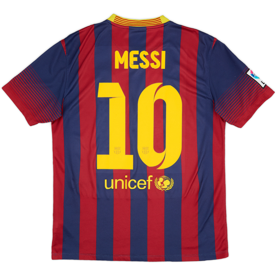 2013-14 Barcelona Home Shirt Messi #10 - 7/10 - (M)