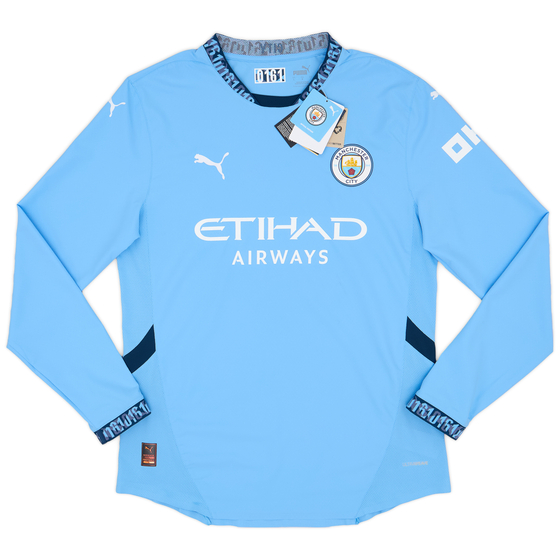 2024-25 Manchester City Authentic Home L/S Shirt