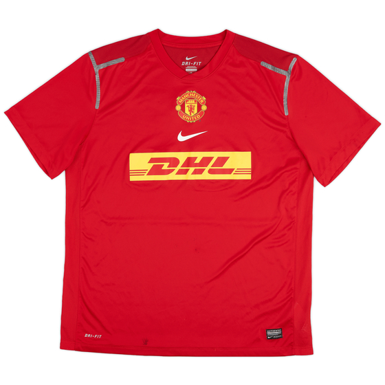 2012-13 Manchester United Player Issue Nike Training Shirt - 7/10 - (XL)