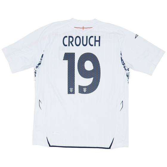 2007-09 England Home Shirt Crouch #19 - 6/10 - (XL)