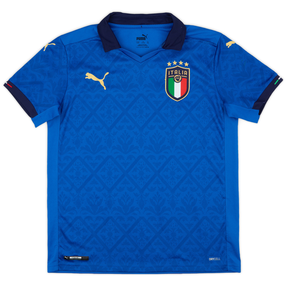 2020-21 Italy Home Shirt - 9/10 - (L.Boys)