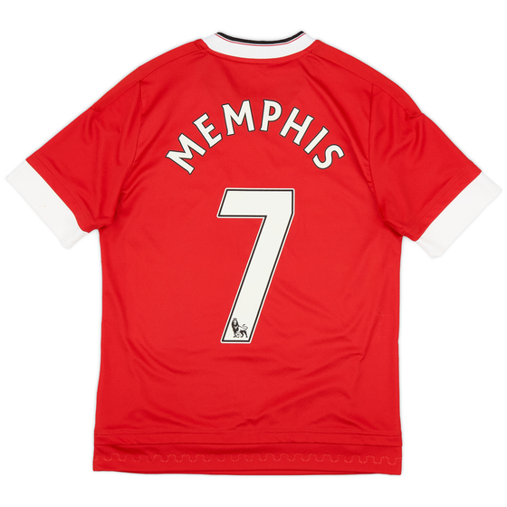 2015-16 Manchester United Home Shirt Memphis #7 - 5/10 - (L.Boys)
