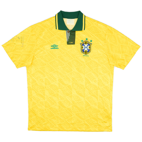1991-93 Brazil Home Shirt - 5/10 - (XL)