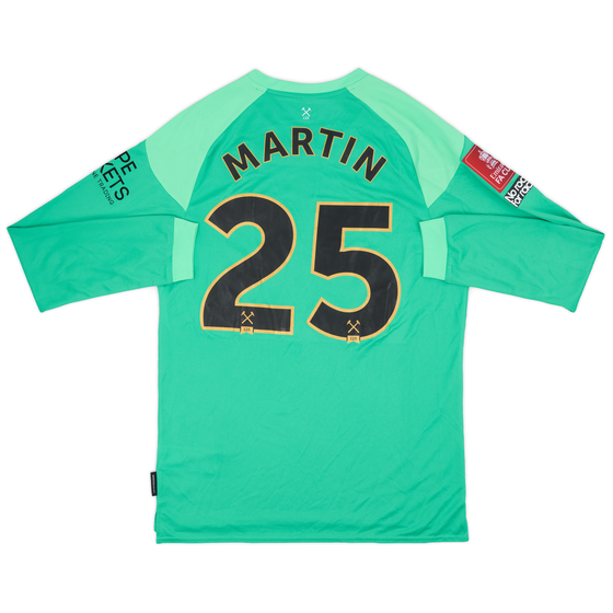 2020-21 West Ham Match Issue FA Cup GK Shirt Martin #25