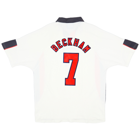 1997-99 England Home Shirt Beckham #7 - 5/10 - (XXL)