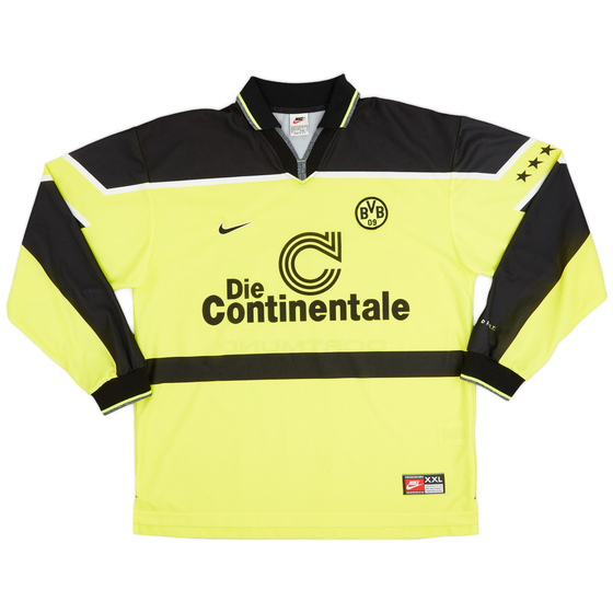 1997-98 Borussia Dortmund Home L/S Shirt - 9/10 - (XXL)