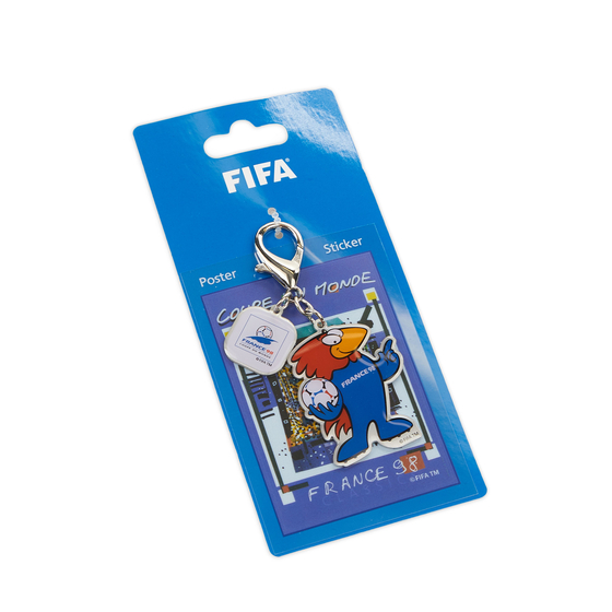 FIFA Classics Official Mascot Keychain & Poster Sticker France 98