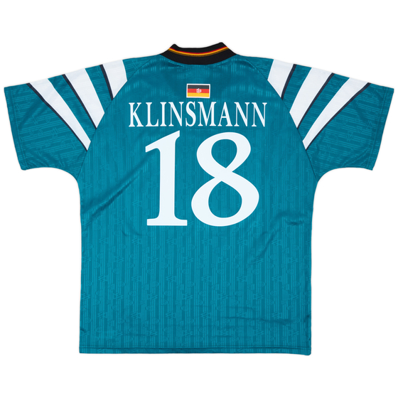 1996-98 Germany Away Shirt Klinsmann #18 - 8/10 - (XL)