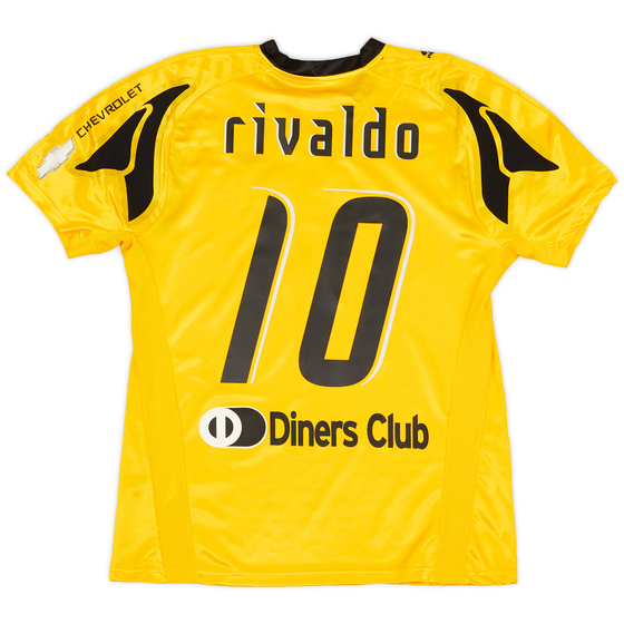2007-08 AEK Athens Home Shirt Rivaldo #10