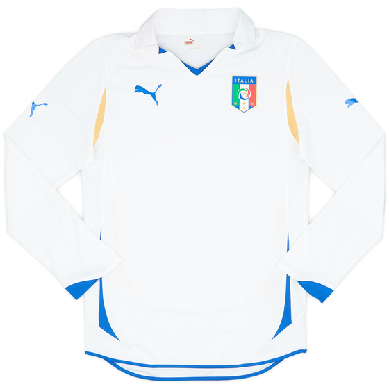 2010-12 Italy Authentic Away L/S Shirt - 9/10 - (S)