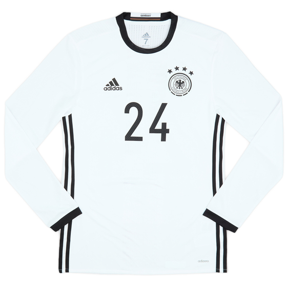2015-16 Germany Player Issue Home L/S Shirt #24 - 9/10 - (M)