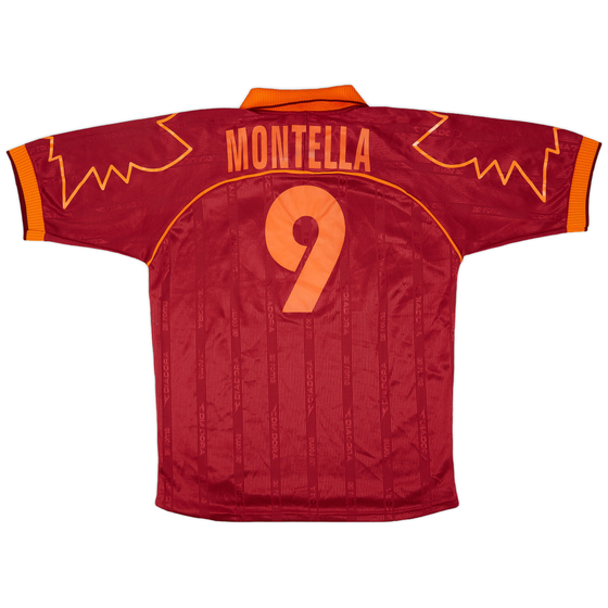 1999-00 Roma Home Shirt Montella #9 - 5/10 - (XL)