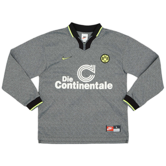 1997-98 Borussia Dortmund Away L/S Shirt - 9/10 - (L.Boys)