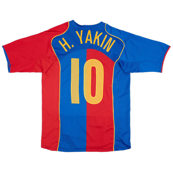 2004-05 FC Basel Home Shirt H.Yakin #10 - 7/10 - (M)