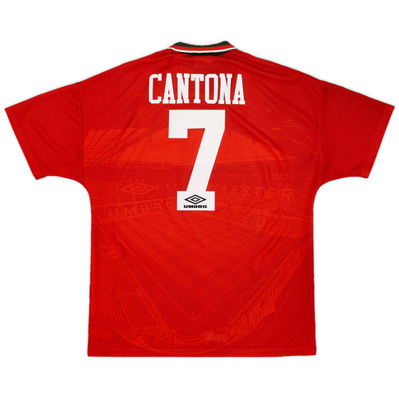 1994-96 Manchester United Home Shirt Cantona #7 - 9/10 - (L)