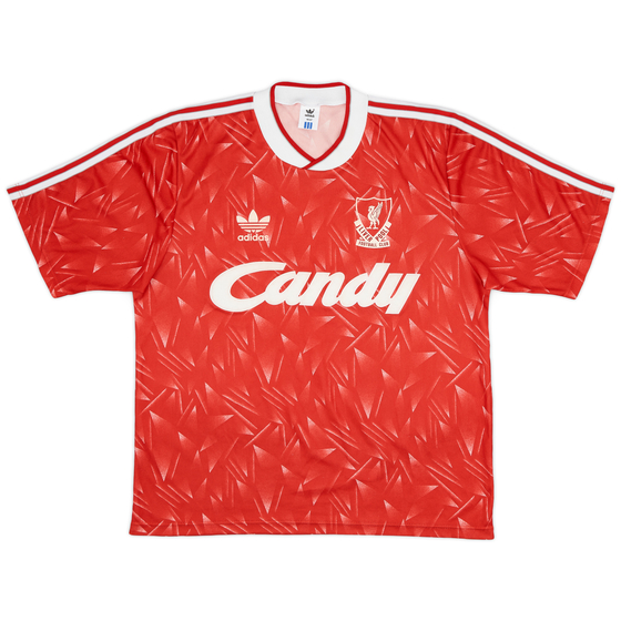 1989-91 Liverpool Home Shirt - 9/10 - (L)