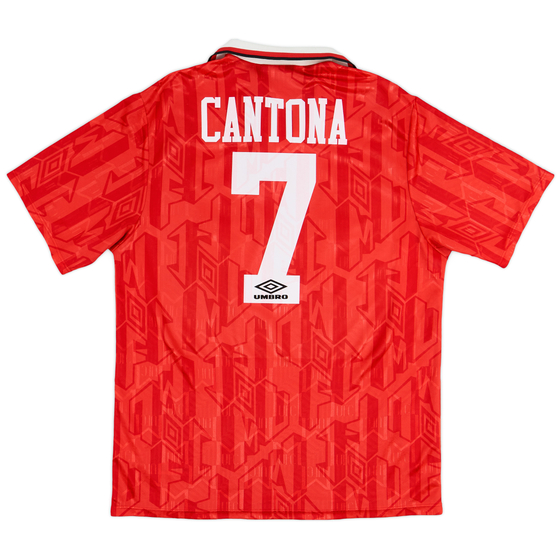 1992-94 Manchester United Home Shirt Cantona #7 - 7/10 - (XL)
