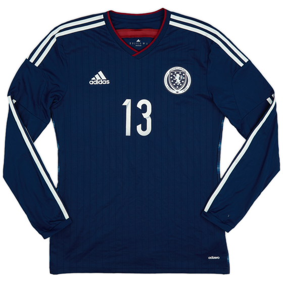 2014-15 Scotland Home L/S Shirt #13 - 9/10 - (M)