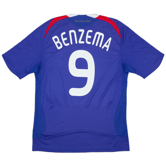 2007-08 France Home Shirt Benzema #9 - 5/10 - (M)