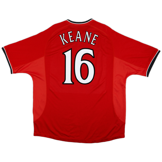 2000-02 Manchester United Home Shirt Keane #16 - 5/10 - (XXL)