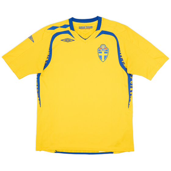 2007-09 Sweden Home Shirt - 8/10 - (L)