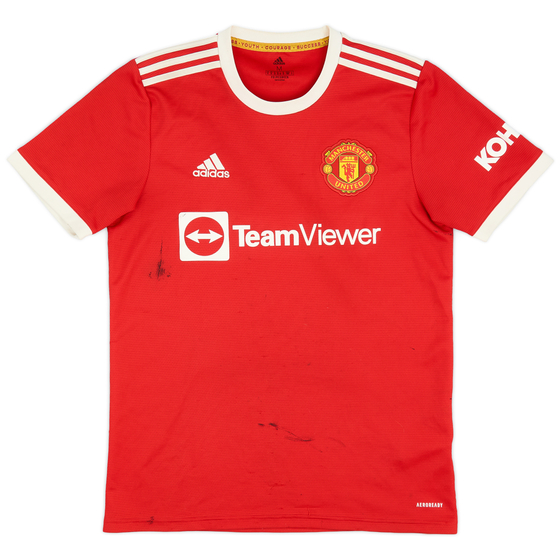 2021-22 Manchester United Home Shirt - 4/10 - (M)