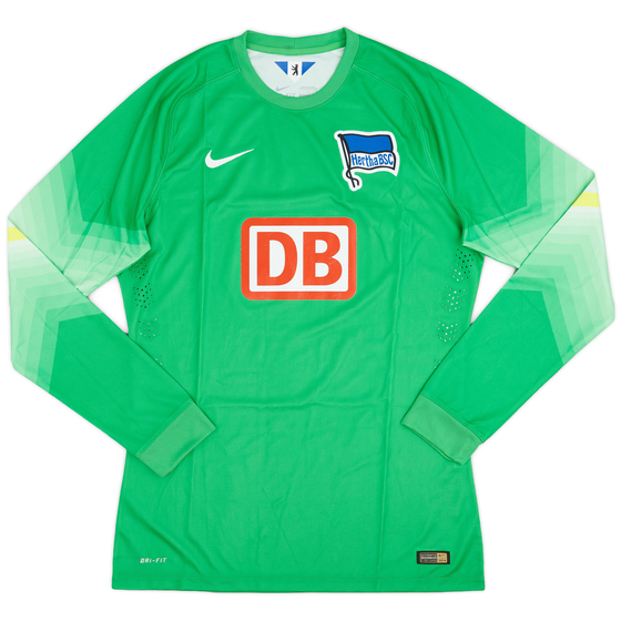2014-15 Hertha Berlin Player Issue GK Shirt - 7/10 - (L)