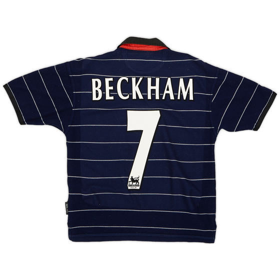 1999-00 Manchester United Away Shirt Beckham #7 - 5/10 - (Y)