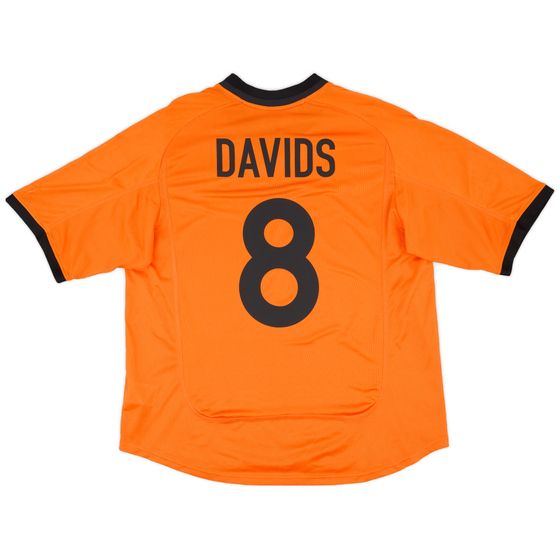 2000-02 Netherlands Home Shirt Davids #8 - 9/10 - (XL)
