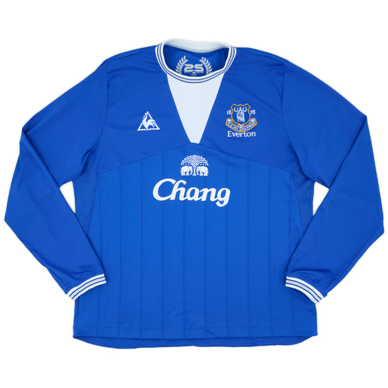 2009-10 Everton Home L/S Shirt - 9/10 - (XL)