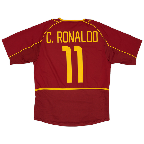 2002-04 Portugal Home Shirt C.Ronaldo #11 - 8/10 - (M)