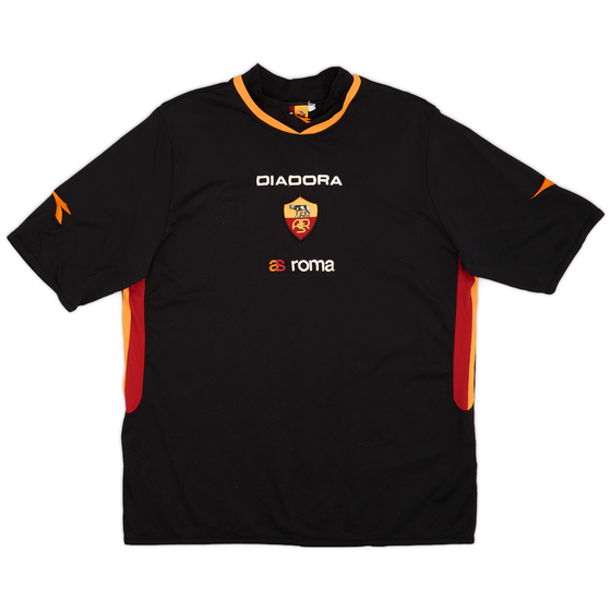 2003-04 Roma Diadora Training Shirt - 9/10 - (L)