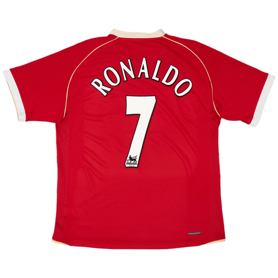2006-07 Manchester United Home Shirt Ronaldo #7 - 6/10 - (L)
