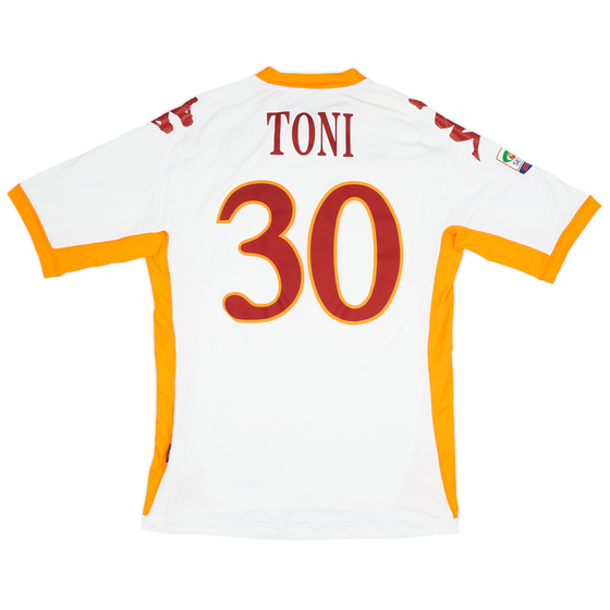 2010-11 Roma Away Shirt Toni #30 - 7/10 - (3XL)